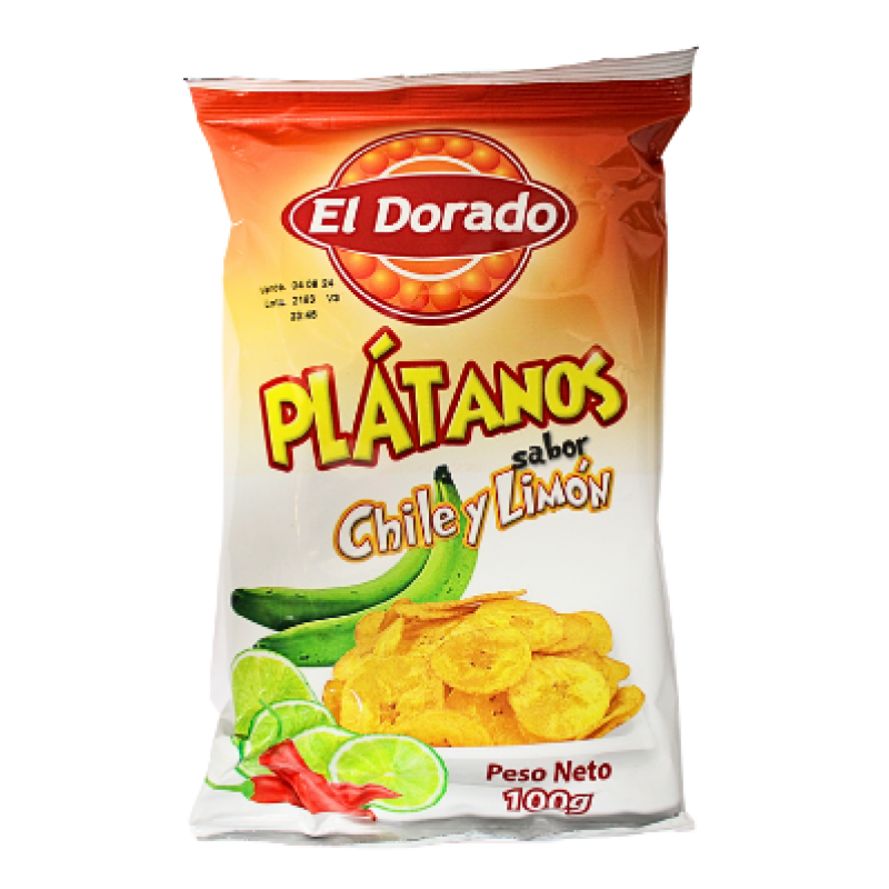 El Dorado  Platanos Sabor Chiley Lemon 100g