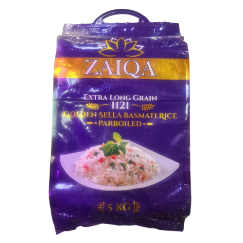 ZAIQA GOLDEN SELLA BASMATI RICE 5kg