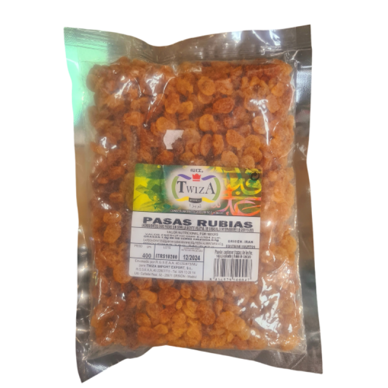 TWIZA KISMIS PASAS RUBIAS 400g